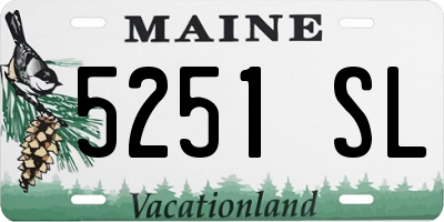 ME license plate 5251SL