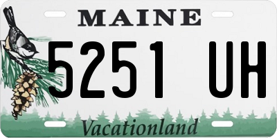 ME license plate 5251UH