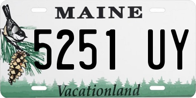 ME license plate 5251UY