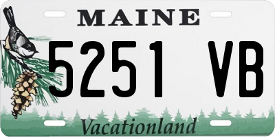 ME license plate 5251VB