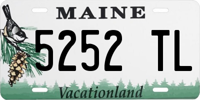 ME license plate 5252TL