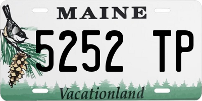 ME license plate 5252TP
