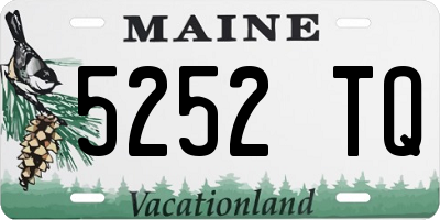 ME license plate 5252TQ
