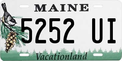 ME license plate 5252UI
