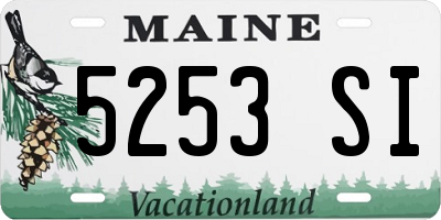 ME license plate 5253SI