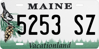 ME license plate 5253SZ