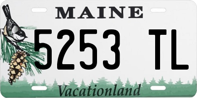 ME license plate 5253TL