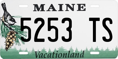 ME license plate 5253TS