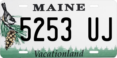 ME license plate 5253UJ