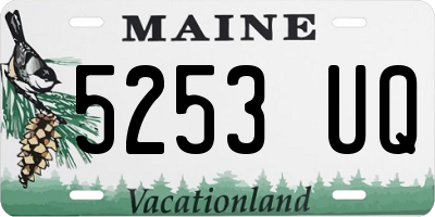 ME license plate 5253UQ