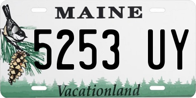 ME license plate 5253UY