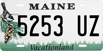 ME license plate 5253UZ