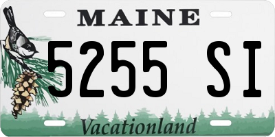 ME license plate 5255SI