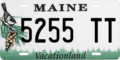 ME license plate 5255TT