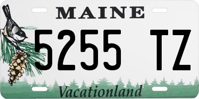 ME license plate 5255TZ