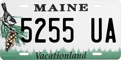 ME license plate 5255UA