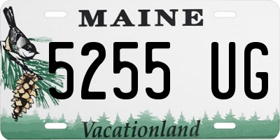 ME license plate 5255UG