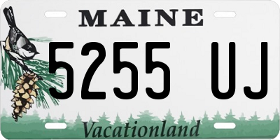 ME license plate 5255UJ
