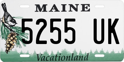 ME license plate 5255UK