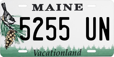 ME license plate 5255UN