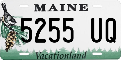 ME license plate 5255UQ