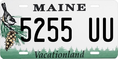 ME license plate 5255UU