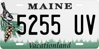 ME license plate 5255UV
