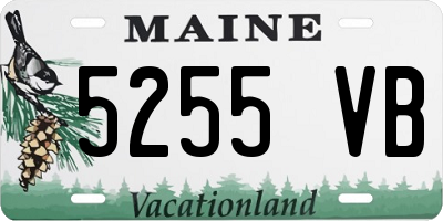 ME license plate 5255VB