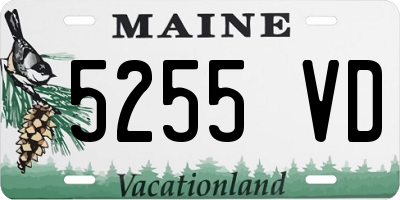 ME license plate 5255VD