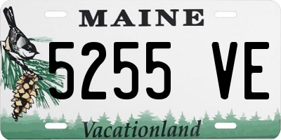 ME license plate 5255VE