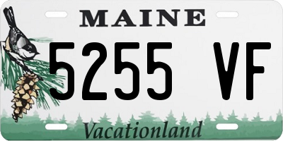 ME license plate 5255VF