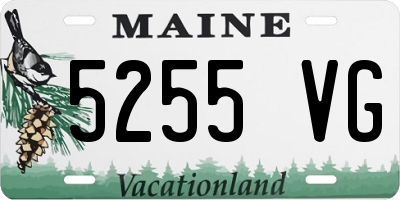 ME license plate 5255VG