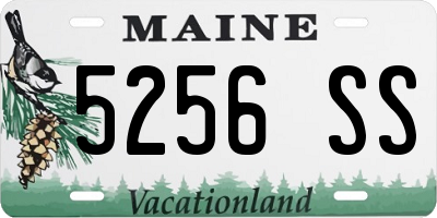 ME license plate 5256SS