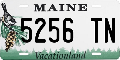 ME license plate 5256TN