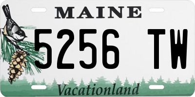 ME license plate 5256TW
