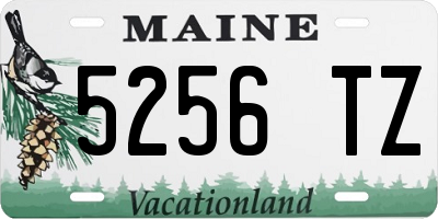 ME license plate 5256TZ