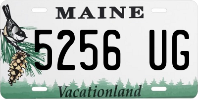 ME license plate 5256UG