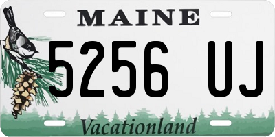 ME license plate 5256UJ