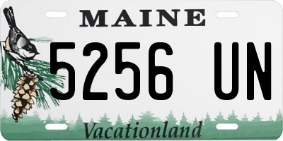 ME license plate 5256UN