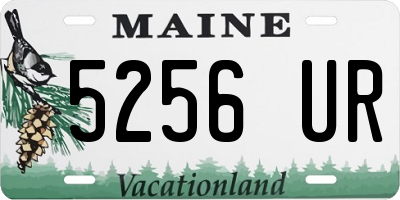 ME license plate 5256UR