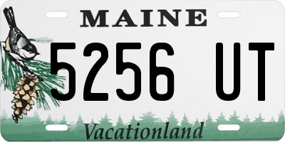 ME license plate 5256UT