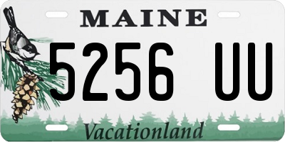 ME license plate 5256UU