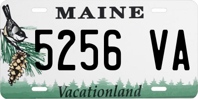 ME license plate 5256VA