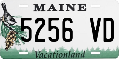 ME license plate 5256VD