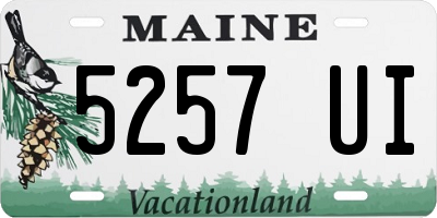 ME license plate 5257UI