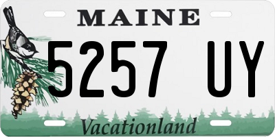 ME license plate 5257UY