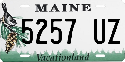 ME license plate 5257UZ