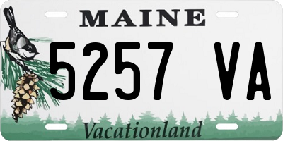 ME license plate 5257VA