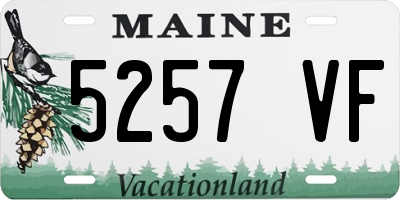 ME license plate 5257VF