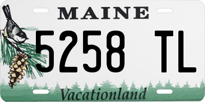 ME license plate 5258TL